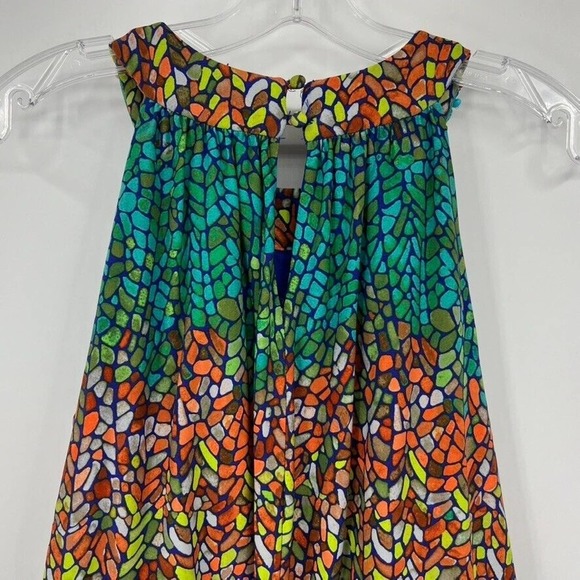 London Times Womens 6 Multicolor Stone Embellished Sleeveless Dress - Picture 5 of 7